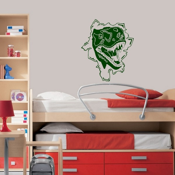 Example of wall stickers: Scary T-Rex